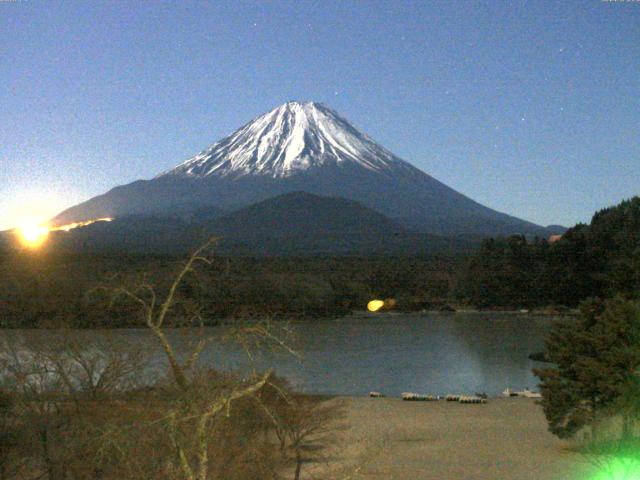 精進湖からの富士山
