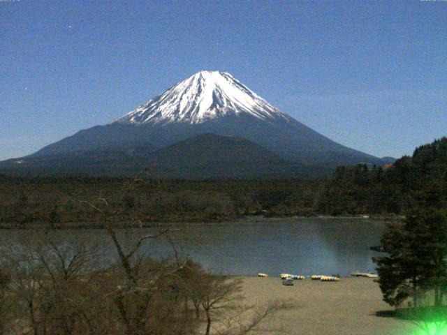 精進湖からの富士山
