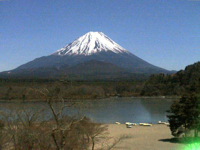 精進湖からの富士山