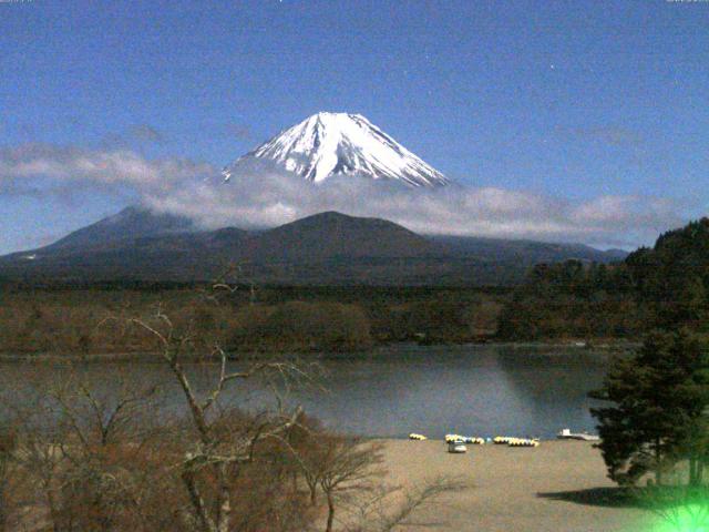 精進湖からの富士山
