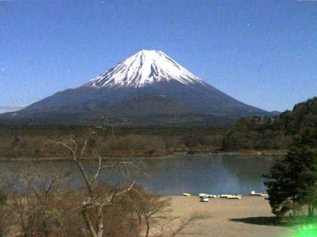 精進湖からの富士山
