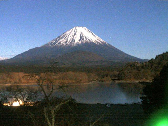 精進湖からの富士山