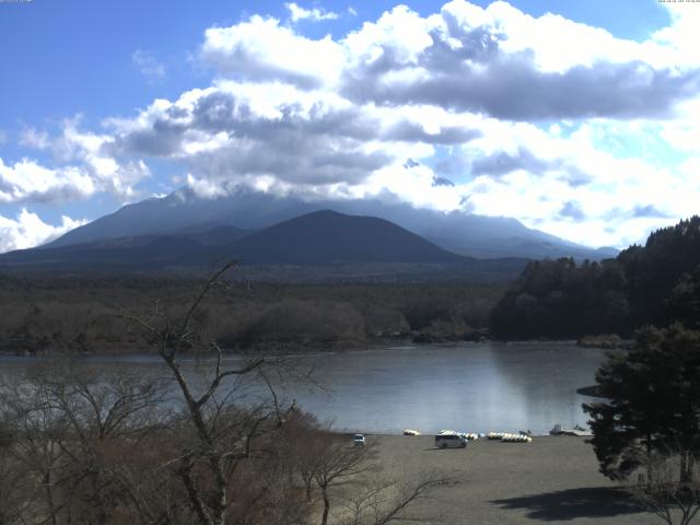 精進湖からの富士山