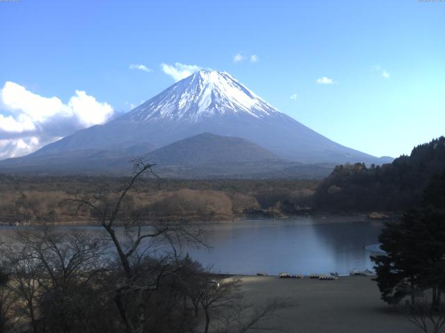 精進湖からの富士山