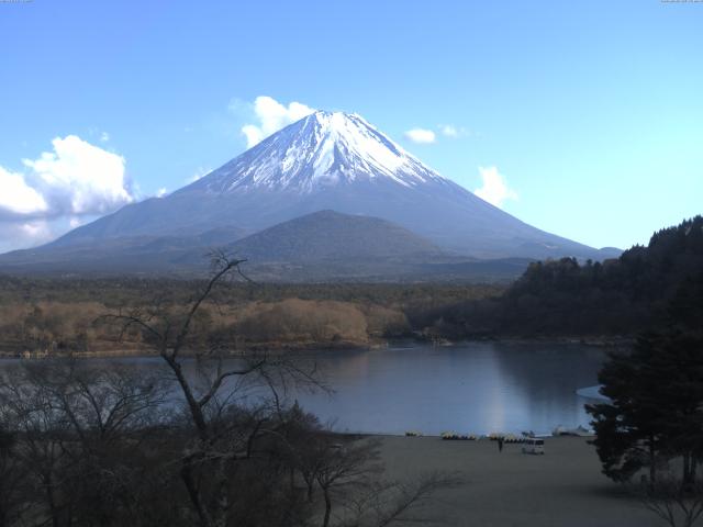 精進湖からの富士山