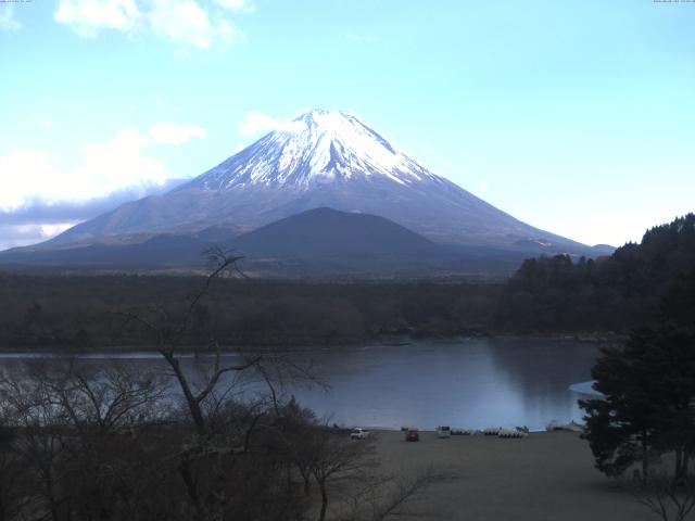 精進湖からの富士山