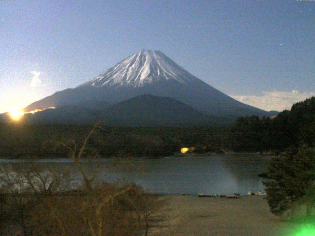精進湖からの富士山