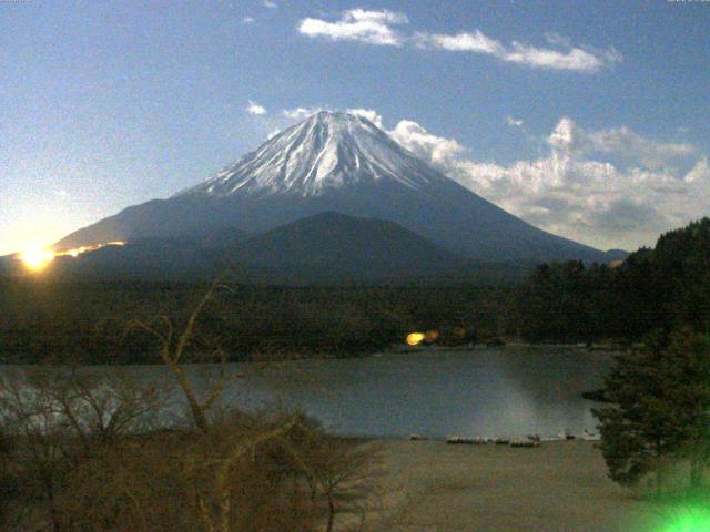 精進湖からの富士山
