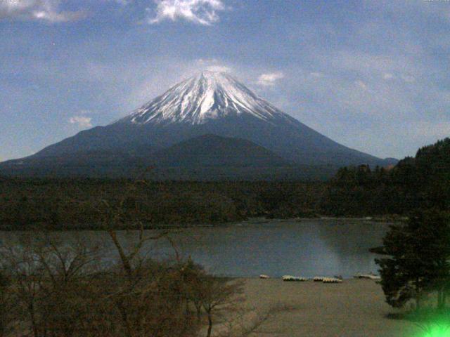精進湖からの富士山