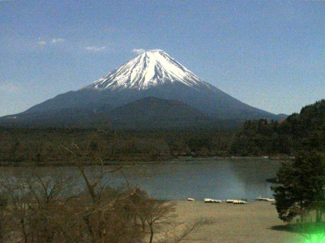 精進湖からの富士山