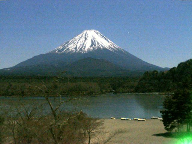精進湖からの富士山
