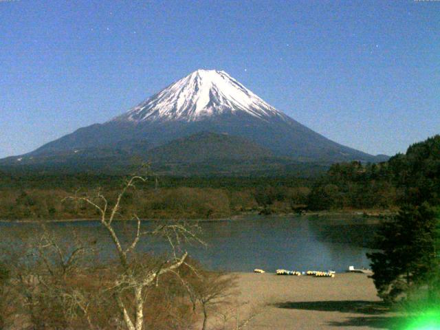 精進湖からの富士山