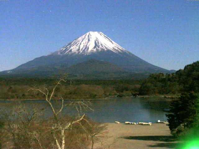 精進湖からの富士山