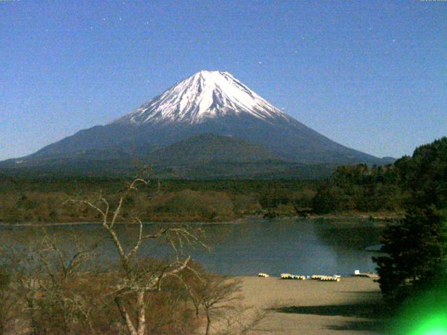 精進湖からの富士山