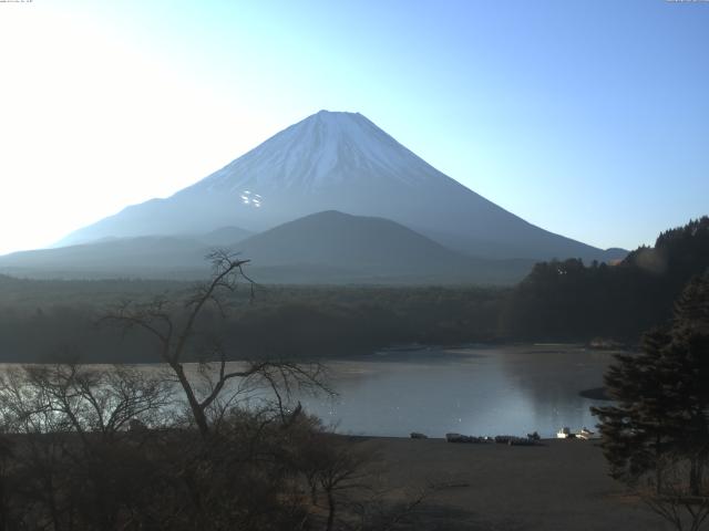 精進湖からの富士山
