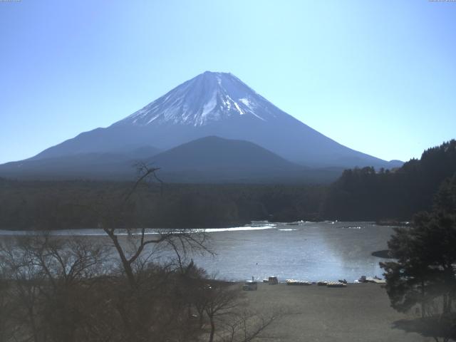 精進湖からの富士山