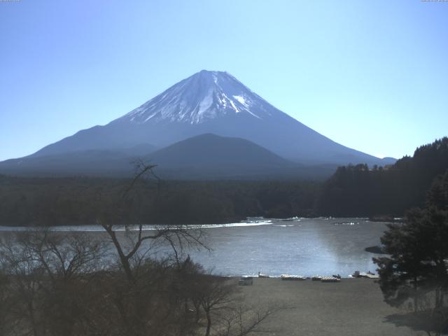 精進湖からの富士山