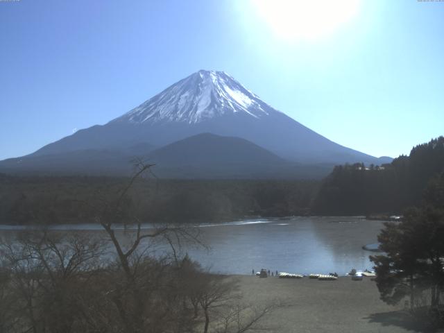 精進湖からの富士山