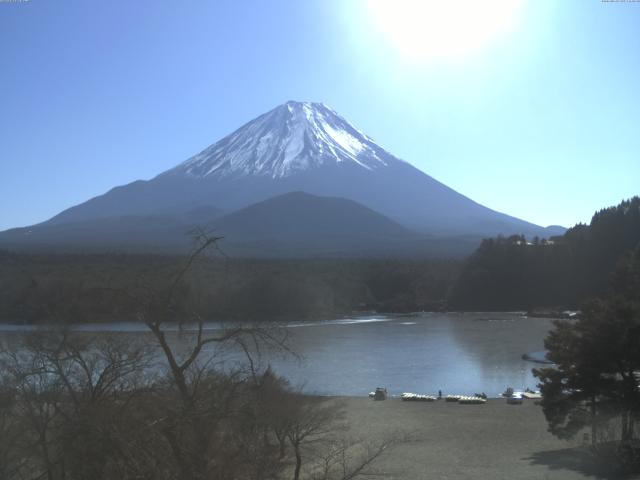 精進湖からの富士山