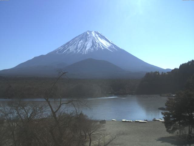 精進湖からの富士山