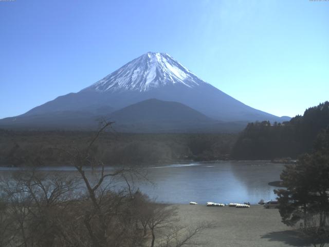 精進湖からの富士山