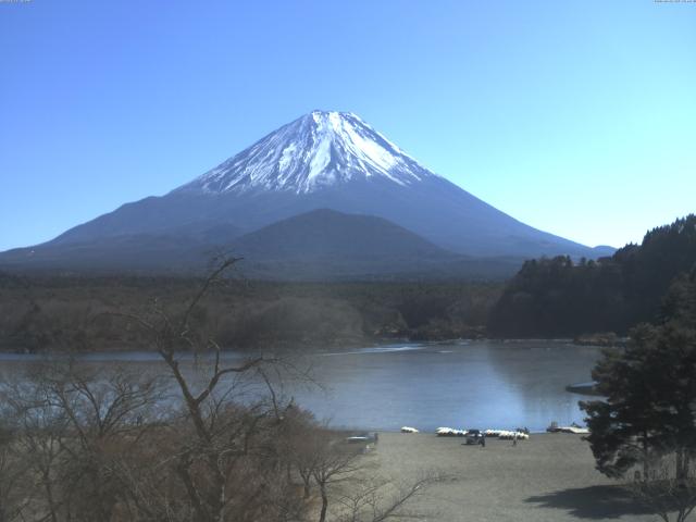 精進湖からの富士山