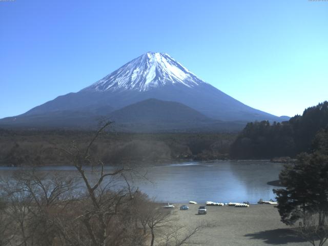 精進湖からの富士山