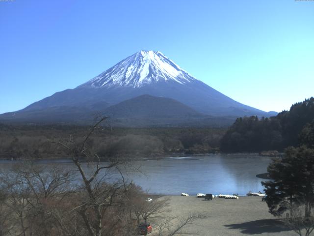 精進湖からの富士山