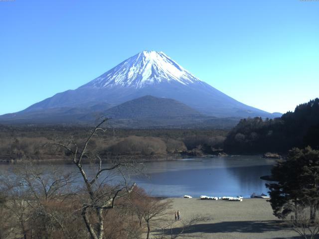 精進湖からの富士山