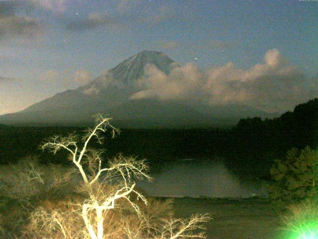 精進湖からの富士山