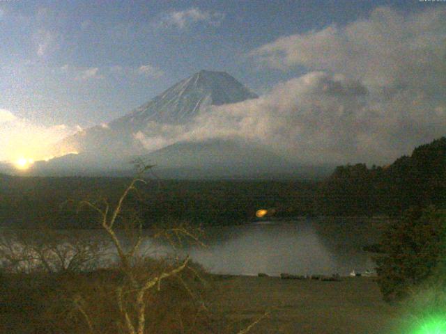 精進湖からの富士山