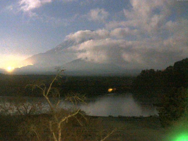 精進湖からの富士山