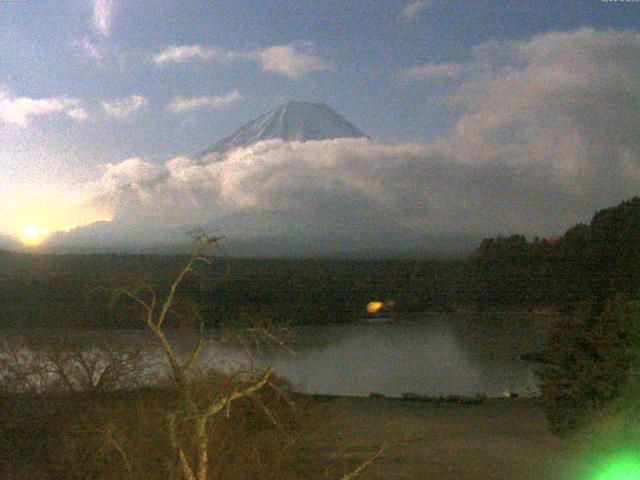 精進湖からの富士山