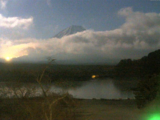 精進湖からの富士山