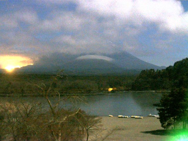 精進湖からの富士山