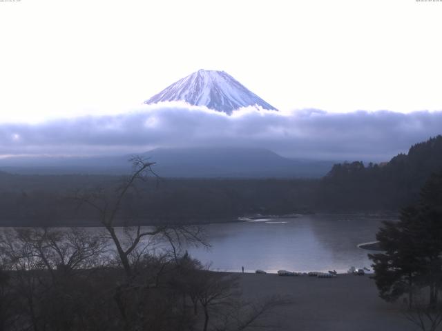 精進湖からの富士山