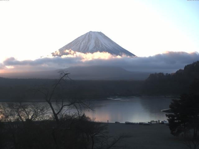 精進湖からの富士山