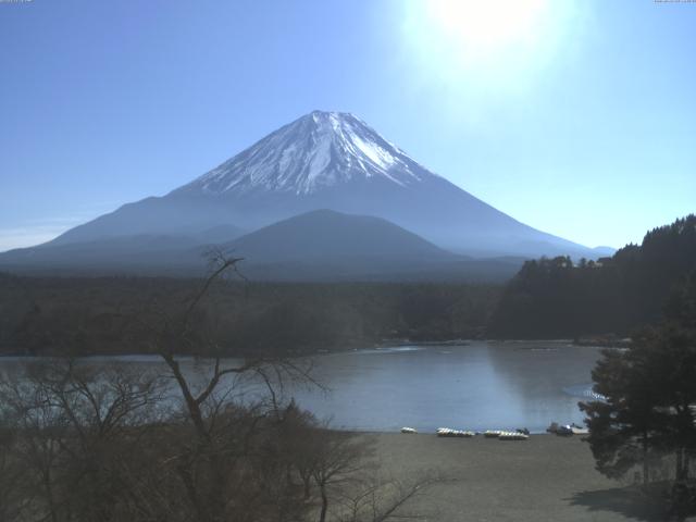精進湖からの富士山