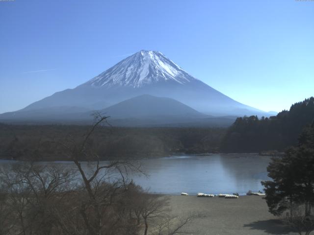 精進湖からの富士山