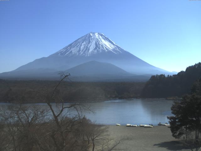 精進湖からの富士山