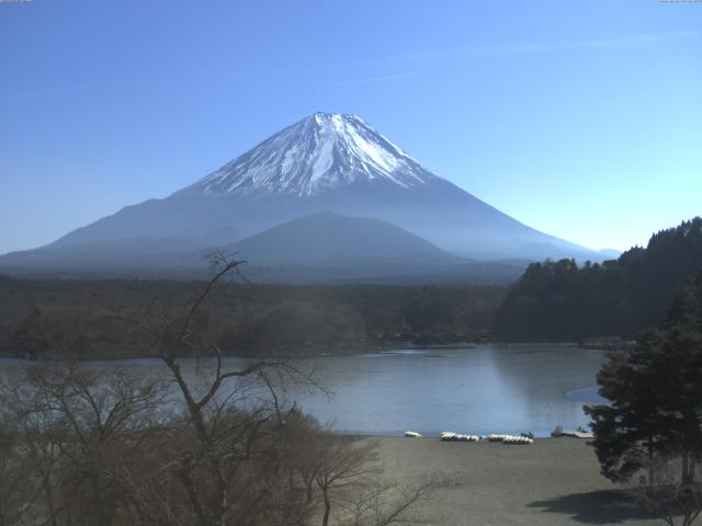 精進湖からの富士山