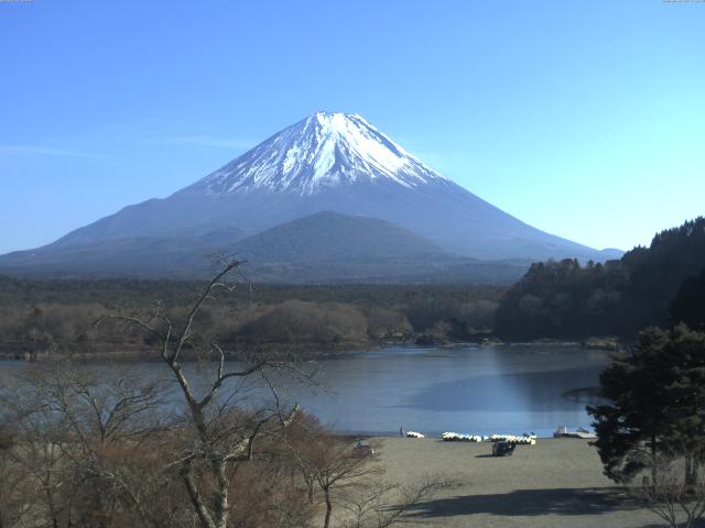 精進湖からの富士山