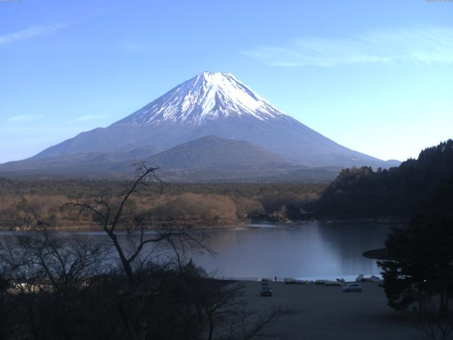 精進湖からの富士山