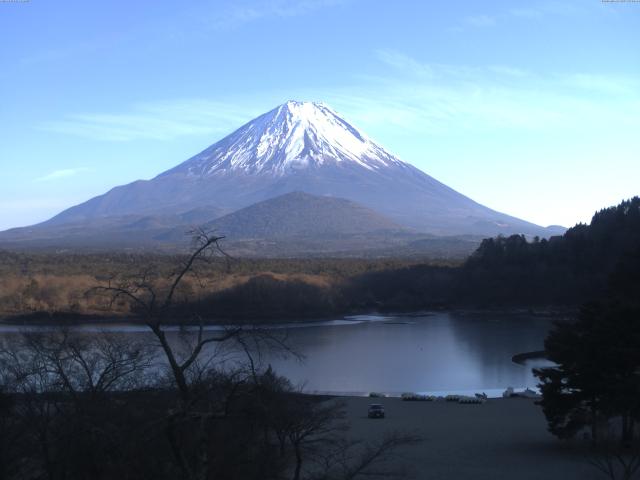 精進湖からの富士山