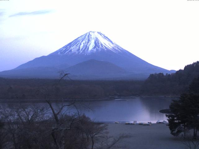 精進湖からの富士山
