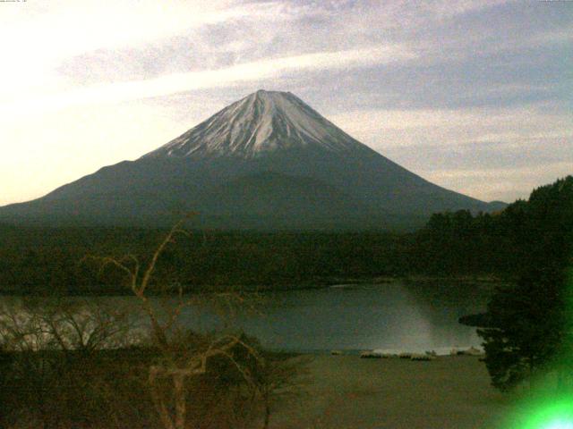 精進湖からの富士山