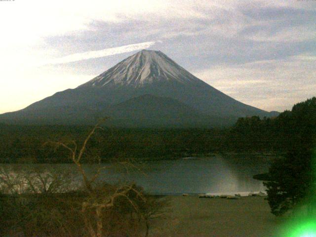 精進湖からの富士山