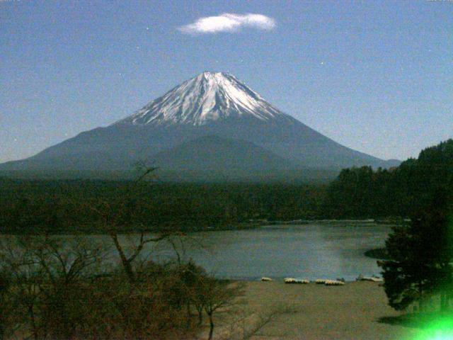 精進湖からの富士山