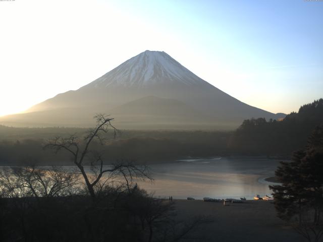 精進湖からの富士山