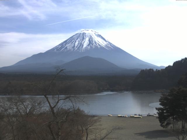 精進湖からの富士山